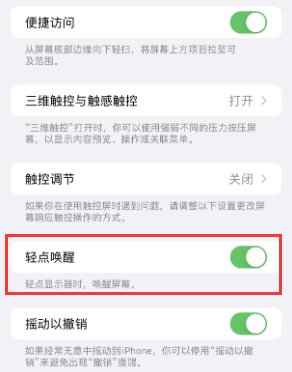 塔河苹果授权维修站分享iPhone轻点无法唤醒怎么办 